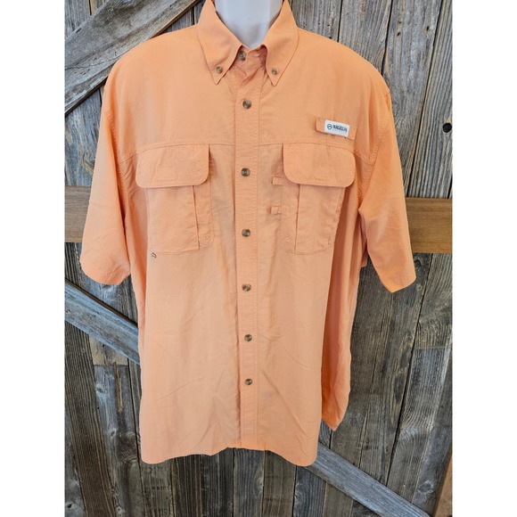 Magellan fish gear mag wick performance Vented Button up XL ^* - Picture 1 of 7